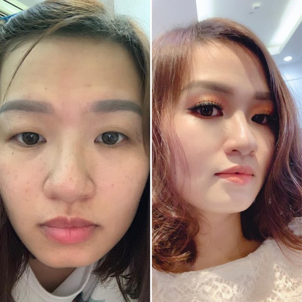 Chùm ảnh sự khác biệt trước và sau khi trang điểm của con gái: Ai bảo không thể đổi trắng thay đen thì bước ra đây! - Ảnh 2. Chùm ảnh sự khác biệt trước và sau khi trang điểm của con gái: Ai bảo không thể đổi trắng thay đen thì bước ra đây! - Ảnh 2.