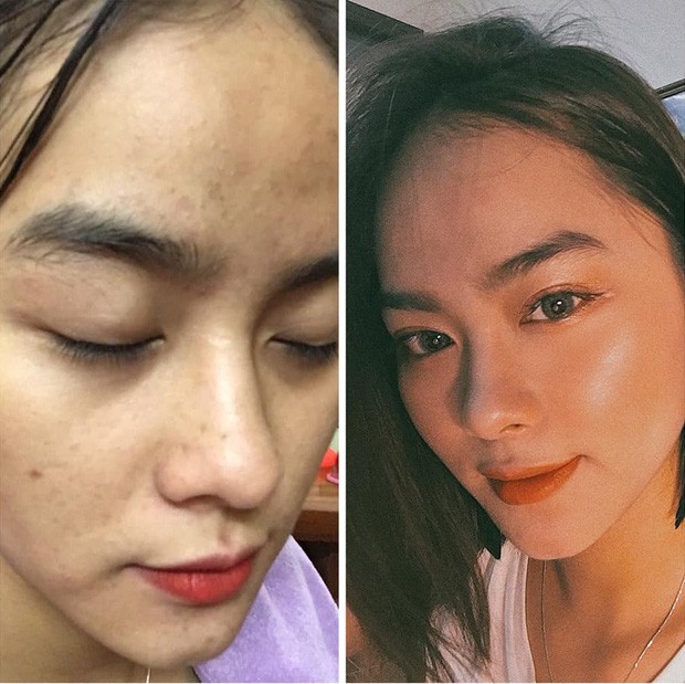 Chùm ảnh sự khác biệt trước và sau khi trang điểm của con gái: Ai bảo không thể đổi trắng thay đen thì bước ra đây! - Ảnh 4. Chùm ảnh sự khác biệt trước và sau khi trang điểm của con gái: Ai bảo không thể đổi trắng thay đen thì bước ra đây! - Ảnh 4.