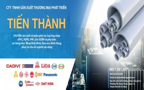 Đồng hành cùng công trình Việt – Điện Nước Tiến Thành đẩy mạnh giải pháp ống nhựa chính hãng