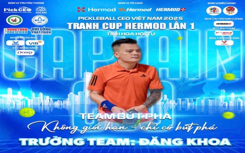 Lộ diện 8 thuyền trưởng tiên phong của giải Pickleball CEO Việt Nam 2025 - Tranh cúp Hermod lần I