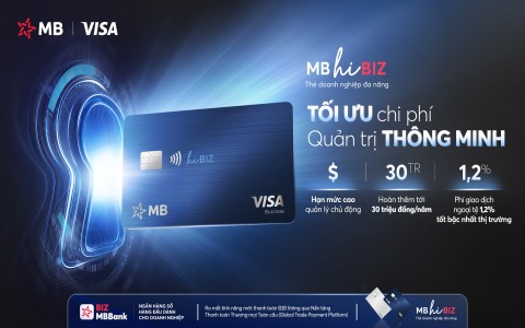 MB ra mắt thẻ doanh nghiệp MB Visa Hi BIZ tối ưu chi tiêu, mở rộng giao thương