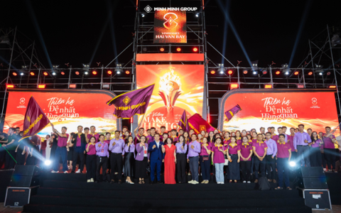 MINH MINH GROUP HÒA NHỊP CÙNG 6.000 CHIẾN BINH TẠI LỄ RA QUÂN VINHOMES HẢI VÂN BAY
