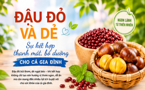 Đậu đỏ và dẻ: Sự kết hợp thanh mát, bổ dưỡng cho cả gia đình
