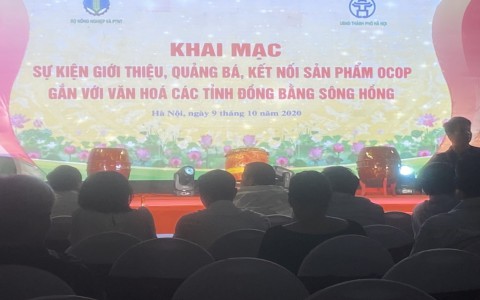 Khai mạc sự kiện giới thiệu, quảng bá, kết nối sản phẩm OCOP gắn với văn hóa các tỉnh đồng bằng Sông Hồng