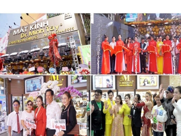 Ấn tượng Lễ khai trương Mắt kính DR Minh Tây, nâng tổng số lên 10 chi nhánh, được phát sóng trên VTV3