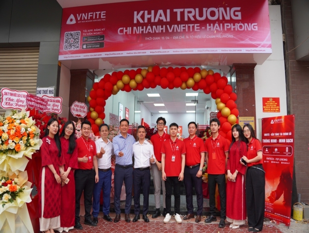 VNFITE khai trương chi nhánh tại Hải Phòng, đẩy mạnh mở rộng mạng lưới tài chính số