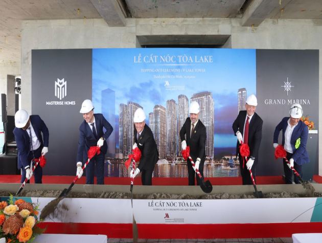 Grand Marina, Saigon cất nóc tòa tháp căn hộ hàng hiệu Marriott đầu tiên