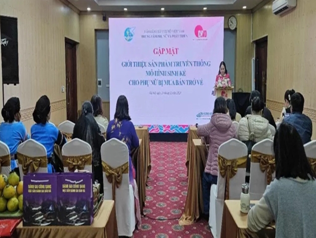 Giới thiệu sản phẩm truyền thông mô hình sinh kế cho phụ nữ bị mua bán trở về